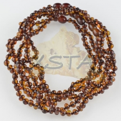 Teething necklace baroque light cherry polished Teething necklace baroque light cherry polished